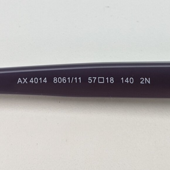 🕶️Armani Exchange AX4014 8061/11 Sunglasses 57/18 140 /ALH515🕶️ - Picture 3 of 7